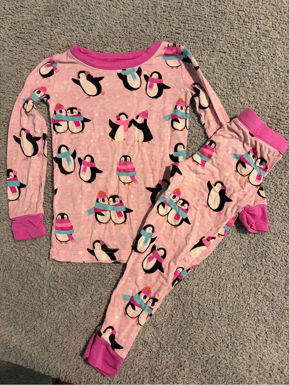 Little sleepies pink penguin